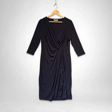 Planet Navy Wrap Front Midi