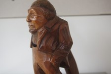 VINTAGE  ANRI  BLACKFOREST CARVED WOOD  STANDING MAN QUALITY  NUTCRACKER