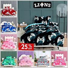 Kids Teddy Fleece Duvet Cover Pillowcase Soft Warm Cosy Quilt Covers Bedding Set