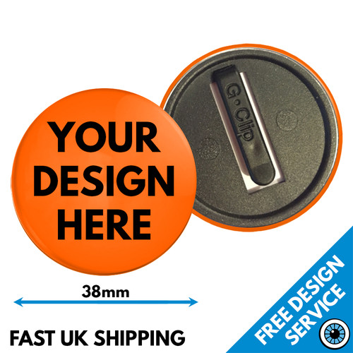 38mm custom neon badges - neon,