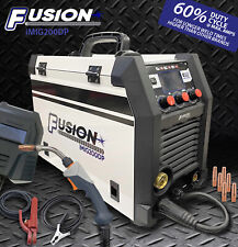 Synergic Pulse MIG Welder 200A Double Pulse Inverter MIG MAG MMA Flux Core 230v