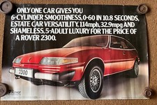 Leyland ROVER 2300 POSTER Maestro Vanden Plas Austin Manual COOPER PARTS MINI