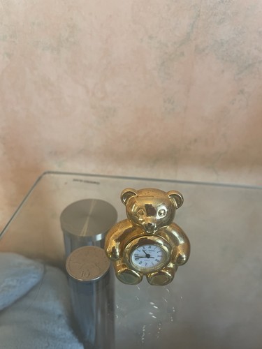 Teddy bear miniature clock - teddy,