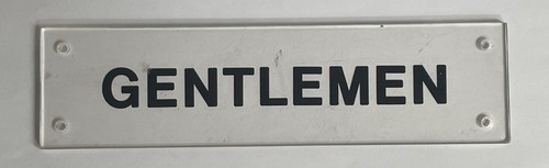 Vintage acrylic gentlemen - acrylic,