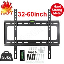 TV WALL BRACKET MOUNT SLIM FOR 32 40 42 50 52 55 60 INCH FLAT 3D LCD LED PLASMA
