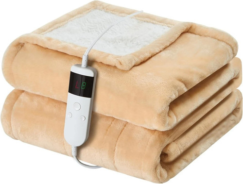 Heated electric blanket throw - heated,