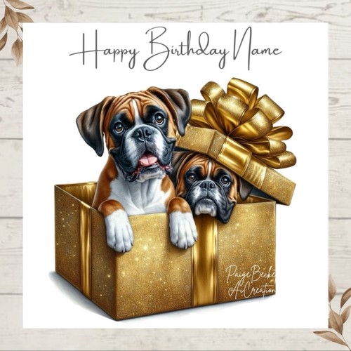 Personalised boxer dogs - boxer,