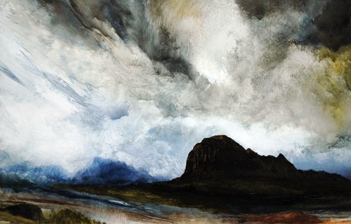 Original scottish art oil - art,