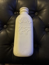 DRH Collection London White Ceramic Milk Churns Vintage Style, 1 Litre