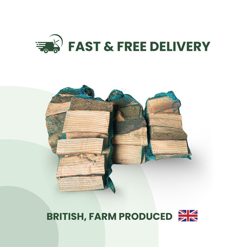 British seasoned logs firewood - british,