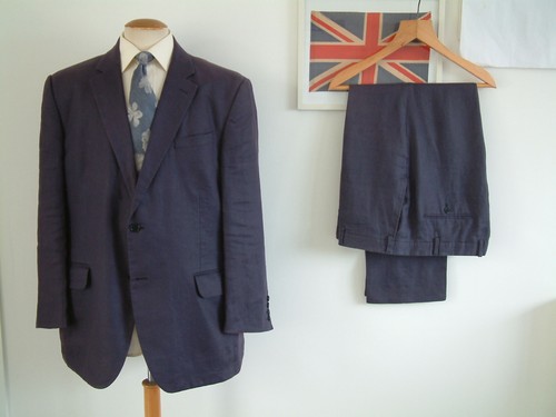 Linen suit 100 - suit..46", 42"..100%