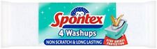Spontex Washups Non Scratch Sponge Scourers, Pack of 4