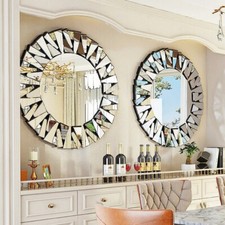 Glam Modern Silver Wall Mirror