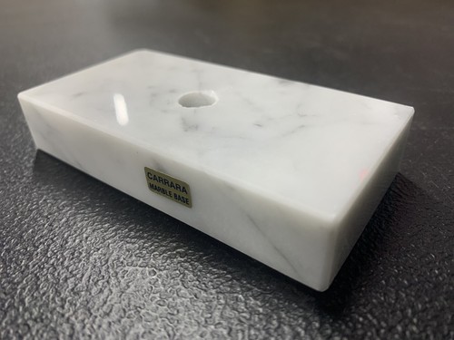 White marble base - white,