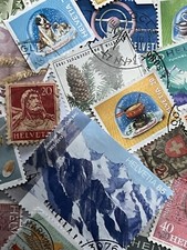 SWITZERLAND 100 Postage Stamps