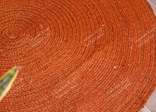 Handmade Orange Jute Braided