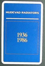 1 x The Jolly Joker playing card single swap Hudevad Radiators 1936 1986 AD 280