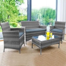 RATTAN GARDEN FURNITURE SET 4