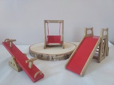 Sylvanian Families vintage Tomy playground set - seesaw, swing and slide