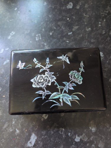 Vintage black lacquer - black, jewelry