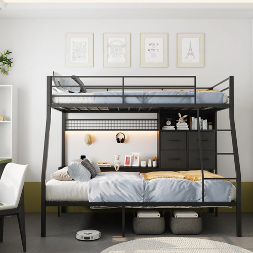 Xinbedeu metal bunk bed - bunk,