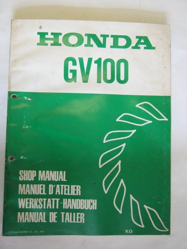 Honda workshop manual - honda,