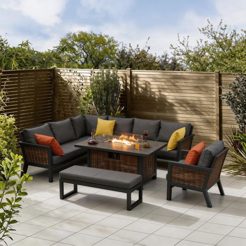 Rattan corner seater - rattan,