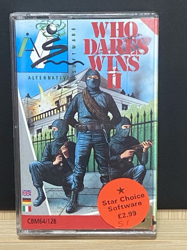 Who dares wins c64 cassette - dares,