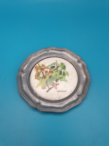 Vintage ziertellar pewter - pewter, &