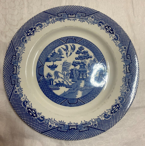 Barratts vintage plate - barratts,, blue