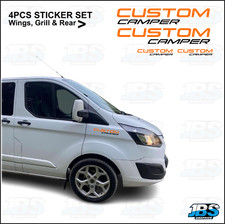 Transit Custom 4PC Sticker Set Camper Wings, Rear Door & Grill (2 colour) 2