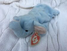 Ty RARE MINT *Peanut 3rd gen ultra RARE* Elephant 1st tush Beanie Baby Authentic