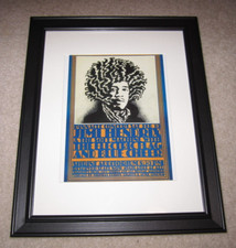 Framed Jimi Hendrix/Blue