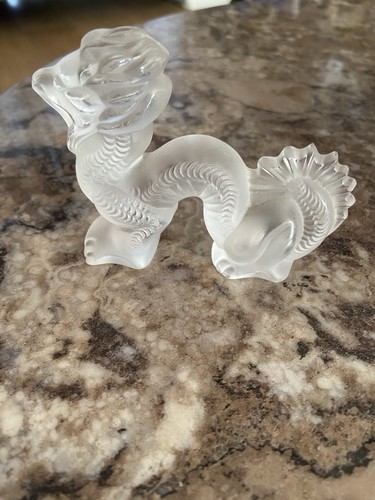 Lalique crystal dragon - lalique,