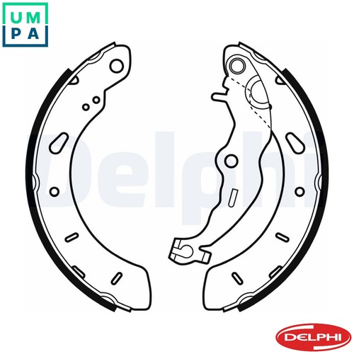 Brake shoe set ls2062 - ls2062, for