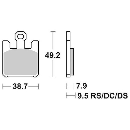 Set racing brake - racing, sbs