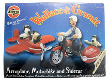 AIRFIX 1:12 SCALE 50100 WALLACE & GROMIT AEROPLANE, BIKE & SIDECAR MODEL KIT