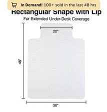 Staples Carpet Chair Mat, 36"