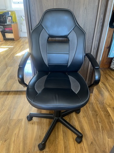 Argos black faux - faux, leather