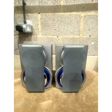 Pair of Sharp CP-BA250H Bookshelf Speakers Silver for CD-BA250H Stereo System