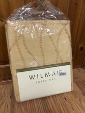 Quality Wilman Interiors gold leaf Curtains W44 X L54 INCHES 44 x 54 RRP £60