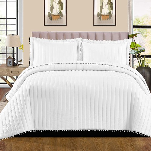 Quilted bedspread throw - quilted,