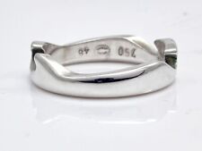 Georg Jensen Fusion 18ct White Gold End Ring Size 48