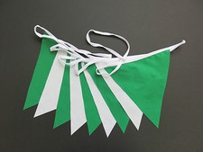 Fabric Bunting St Patrick's Day Green and White Weddings Irish Theme Parties