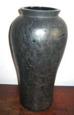 LARGE IRRIDESCENT GLASS VASE