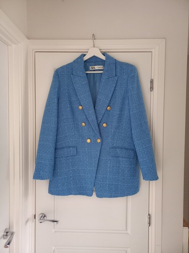 Zara light blue boucle - zara,