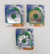 Xyron Solutions Gold/Black/Clear Photo Corners BUNDLE. 13mm