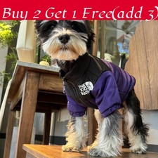 Pet Dog Face Puffy Coat With
