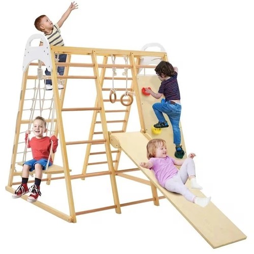 Wooden climber playset - 8, 1