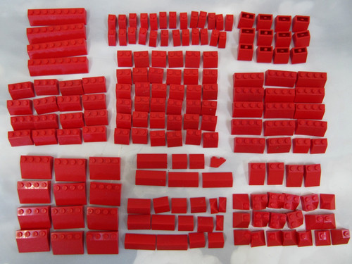 165 vintage lego red - 165, slope